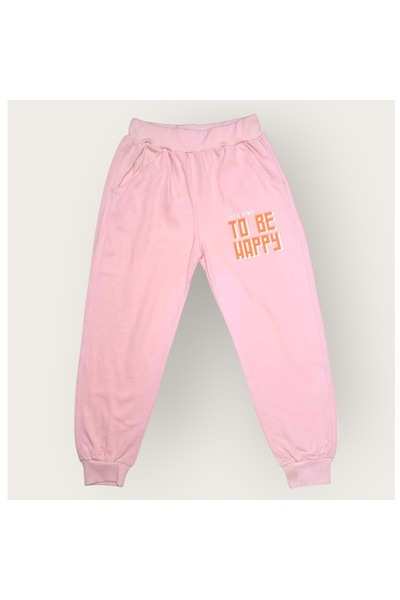 Mnk Baby&Kids ΡΟΖ Φούτερ για κορίτσια - To Be Happy Motif MNK0624