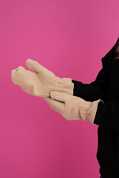 TEVOOY KLASİK ELDİVEN KUZU TÜYÜ POLAR