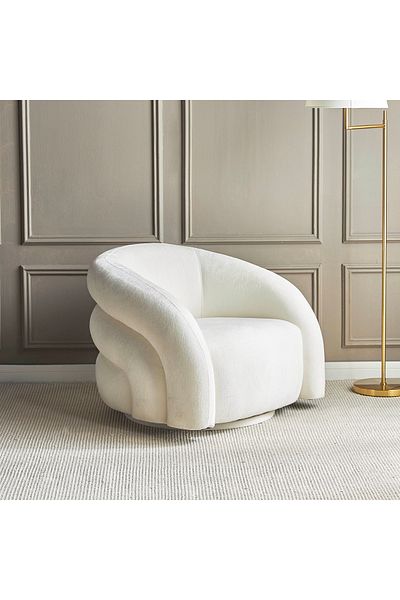 soufa dibaj Chair|Swedish Wood 83x94x70cm- Beige