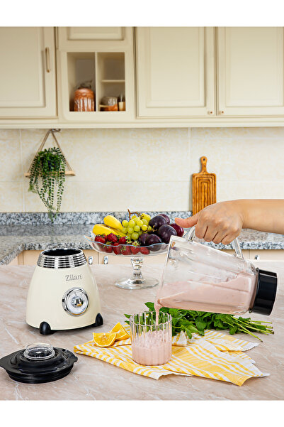 Zilan Μπλέντερ Retro ZLN1207, 500W, 1,5L, 2 ρυθμίσεις ταχύτητας, λειτουργία Pulse, γυάλινο τόξο