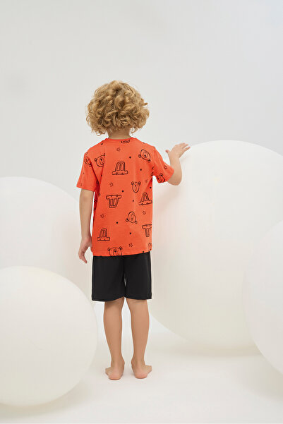 ZEYZEY 8789 Men's Printed Short Pajama Suit