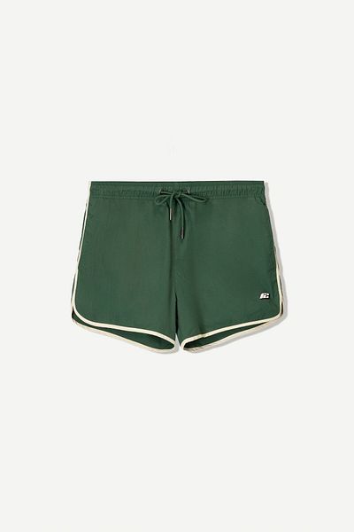 Bershka Short swimming trunks with trim