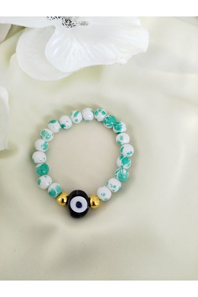 İPAR AKSESUAR Evil Eye Beaded Glass Bracelet