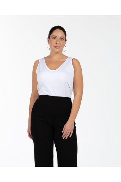 LUOKK Hily Elastic Waist Slit Detailed Large Size Camisole Trousers Black