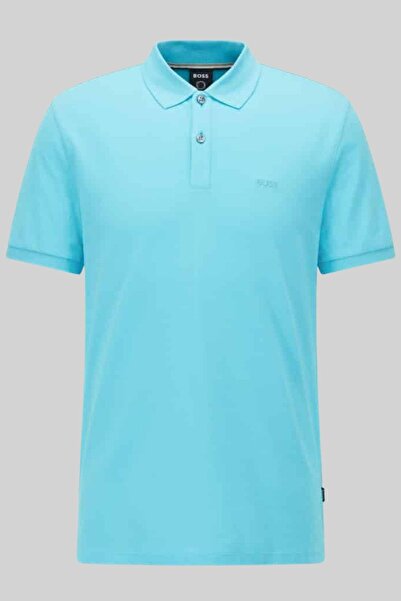 BOSS Regular Fit Pallas Polo Yaka T-shirt Mavi