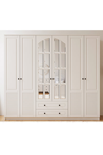 Rabi İzel Country 6 Kapaklı 2 Çekmeceli Gardırop