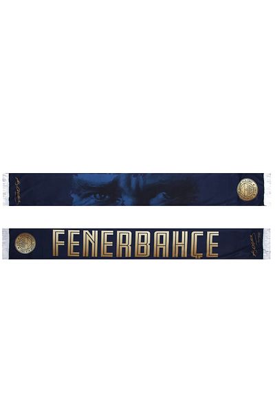 Fenerbahçe Αυθεντικό μαντήλι σάλι Ataturk Silhouette, Ξύλινο κουτάκι