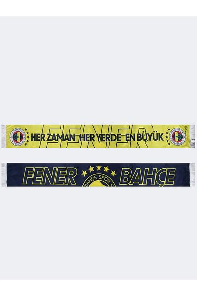 Fenerbahçe Unisex 5 Star Shawl Scarf Wooden Library