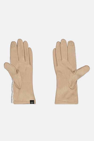 Justin Gregory Men 1 Pair Leather Hand Gloves, Silver