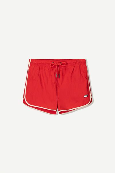 Bershka Short swimming trunks with trim