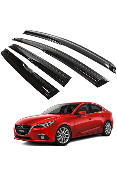 Point Mazda 3 Mügen Cam Rüzgarlığı Sedan 2014 - 2018 Arası 4 lü Takım Siyah m...