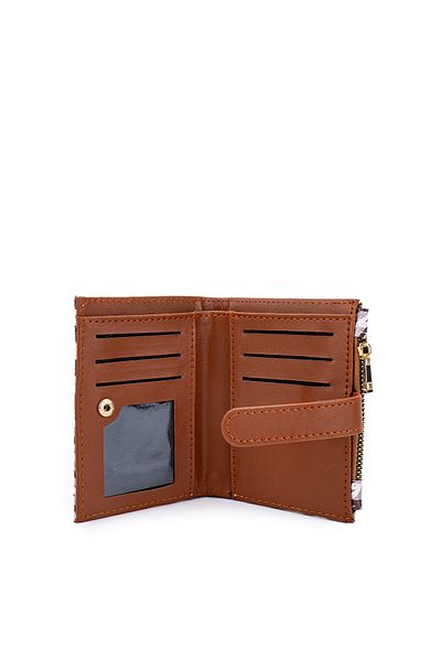 Kukura Faux Leather Women's Wallet Tan Zc178