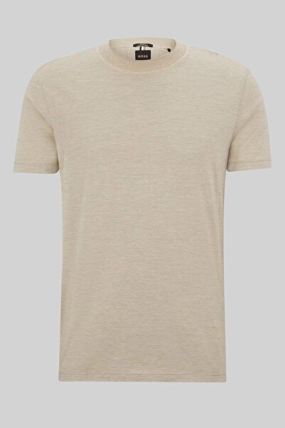 BOSS Erkek T-shirt Krem