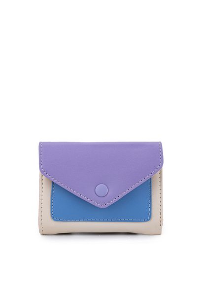 Kukura Lilac Mn106Detailed Leather Pouch