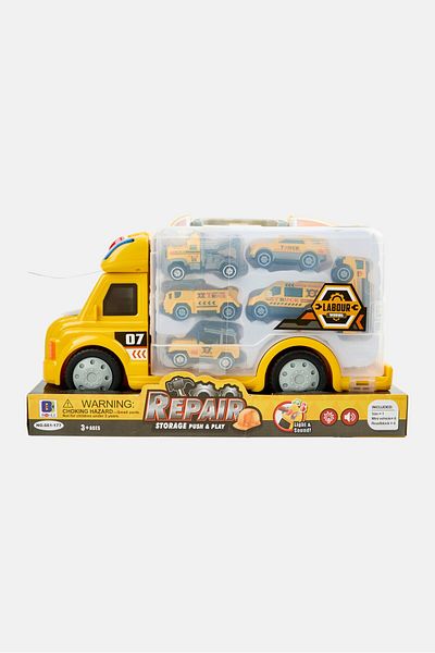 Repair Labour Working Storage Push And Play, Yellow