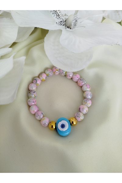 İPAR AKSESUAR Evil Eye Beaded Glass Bracelet