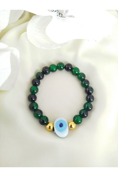İPAR AKSESUAR Evil Eye Beaded Glass Bracelet