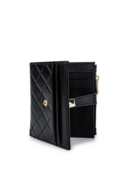 Kukura Faux Leather Women's Wallet – Black Mn102