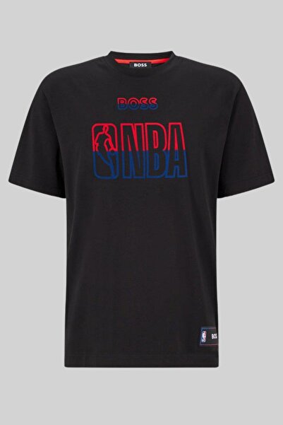 BOSS Regular Fit Bisiklet Yaka Erkek T-shirt Siyah