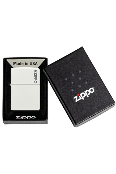 Zippo Çakmak White Beyaz Logo 214zl-000022