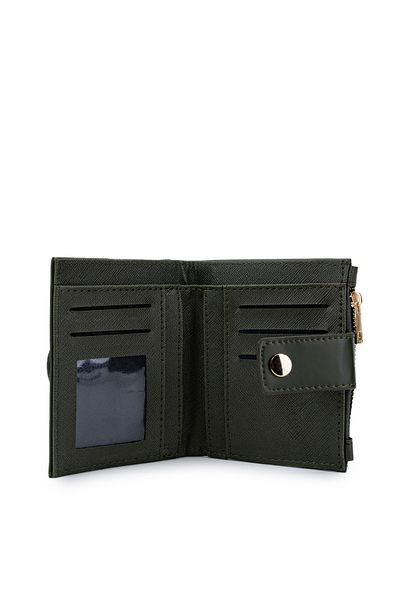 Kukura Faux Leather Women's Wallet Khaki Mn105