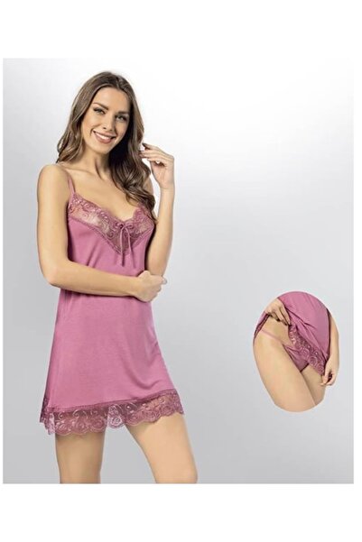 Tatty Underwear طقم ثوب نوم دانتيل كوتا 6204