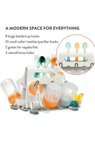 COOYA Baby Bottle Drying Rack, Large Capacity, Accommodates Feeding Accessories and Teething Toys