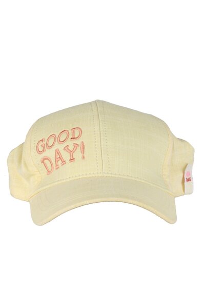 bebegen Дівчача жовта капелюшка Good Day з вишивкою та написом, 4-8 років