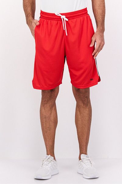 Leg3nd Men Sportswear Fit 8,5 Inseam Basket Ball Shorts, Red