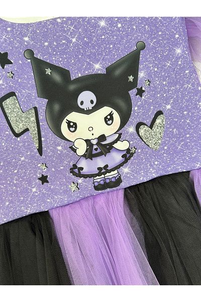 Little Pumpkin Girl's Tutu Skirted Crown Kuromi Dress