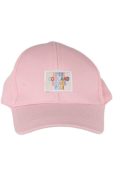 bebegen Дівчача рожева кепка з написом Life Cool для дітей віком 4-8 років