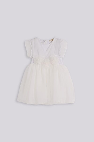 GB Baby BG Store Kız Çocuk Beyaz Elbise