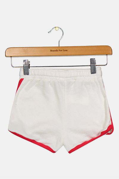 NBA x Lefties Kids Girl Chicago Bulls Shorts, White
