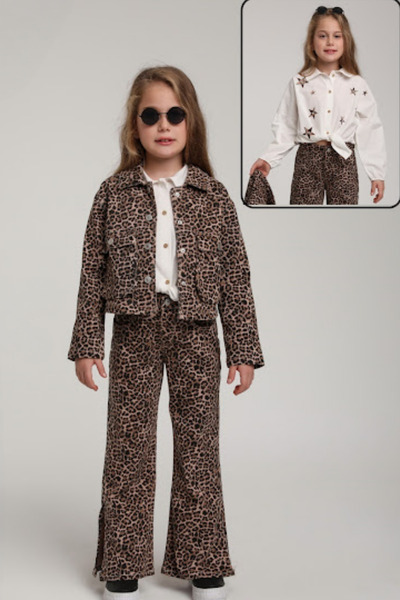 ESCABEL GİRL ESCABEL 25145-GARS PANTOLON/LEOPARLI 10/14