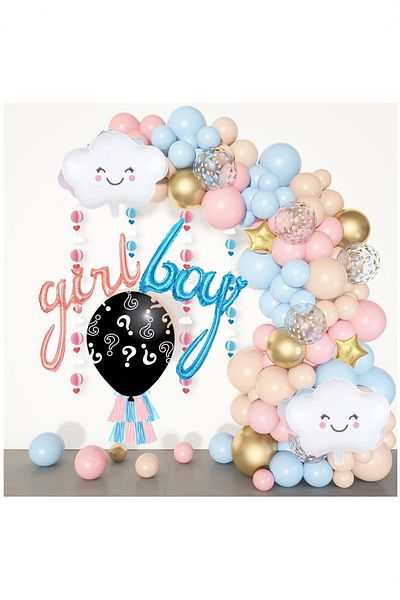 Partile Foil Balloon Party Event Kit - Baby Shower for Home Eve's Father Formation Celebration
