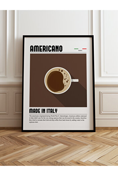 HOMEPACK Tekli Ahşap Çerçeveli Tablo Tek Parça Poster Tablo TK/1297