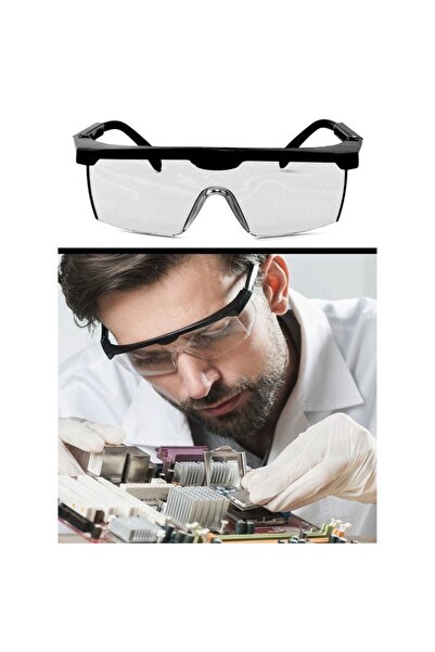 gaman S400 Transparent Protective Work Glasses Transparent Grinding and Burr Goggles Protective Laboratory Glasses