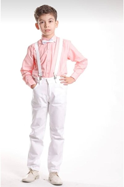 Nacar Erkek Spor Keten Gömlek Pantolon Askı Takım 23 Nisan