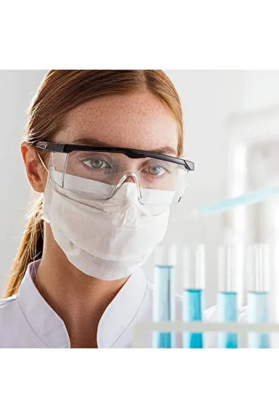 gaman S400 Transparent Protective Work Glasses Transparent Grinding and Burr Goggles Protective Laboratory Glasses