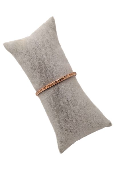 Han Ticarethane Pure Copper Bracelet with Leaf Motif