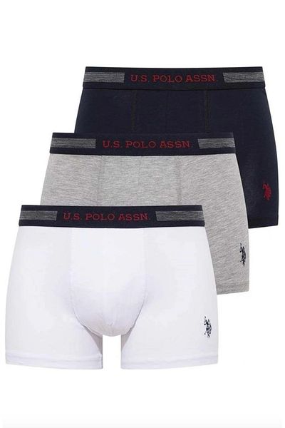 U.S. Polo Assn. Άνδρας, Αδειοδοτημένος, USPA, Σετ Boxer 3 τεμαχίων (Κουτί)
