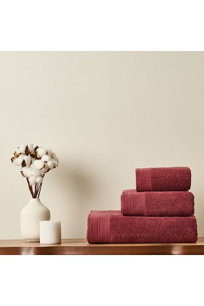 Evidea Soft Premium Face Towel - Burgundy - 50X90 cm
