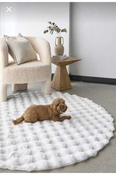 KARAR HALI Modern Tarzda Dekoratif Saçaklı Dokuma Bubble Halı