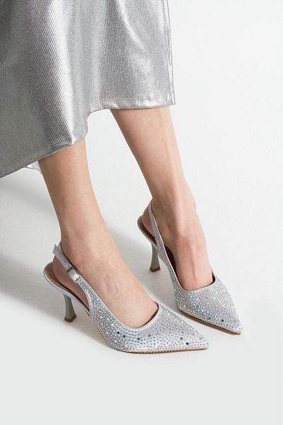 SHOW LİFE S.M.R STONE SATIN (9CM) PANTOFI DE DAMA