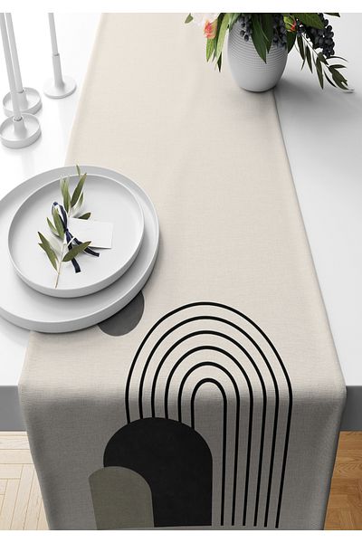 Bertille Home Σειρά 140x40 cm Ψηφιακή τυπωμένη μινιμαλιστική δρομέας