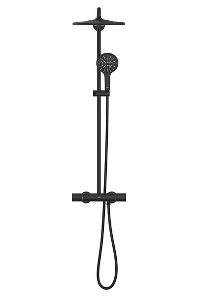 Grohe Grohe Rainshower SmartActive 310 22119KF0 shower system, thermostat, 1 spray, anti-limescale, Black