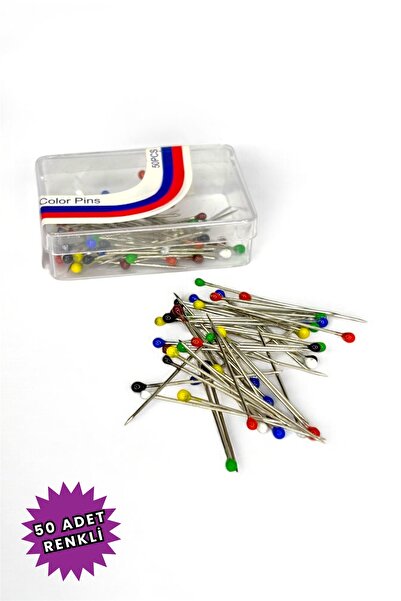 Loggia Ac în vrac Culoare mixtă 50 buc 2,5 cm - Ac pentru eșarfe și șaluri - Accesoriu pentru hijab pentru femei multifuncțional