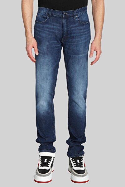 HUGO 734 Erkek Jean Pantolon Lacivert