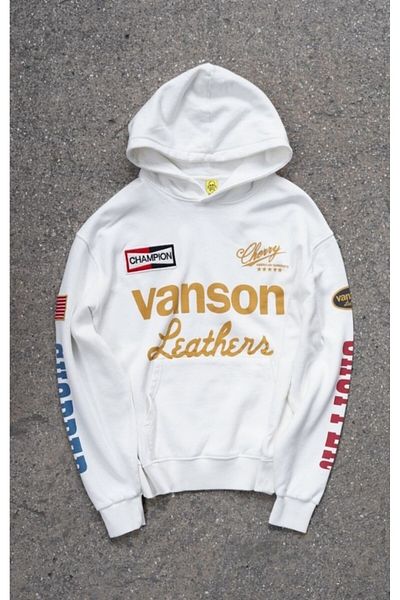 Overdrive Hanorac alb Vanson Chopper