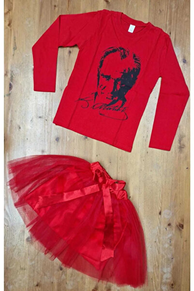 Nacar Girl's April 23 Tutu Skirt T-Shirt Costume Outfit